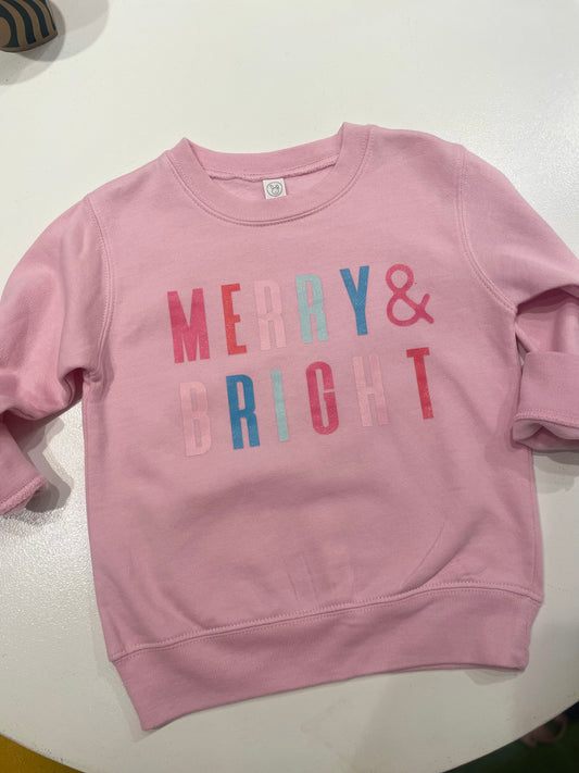 Merry & Bright- Toddler Sweatshirt