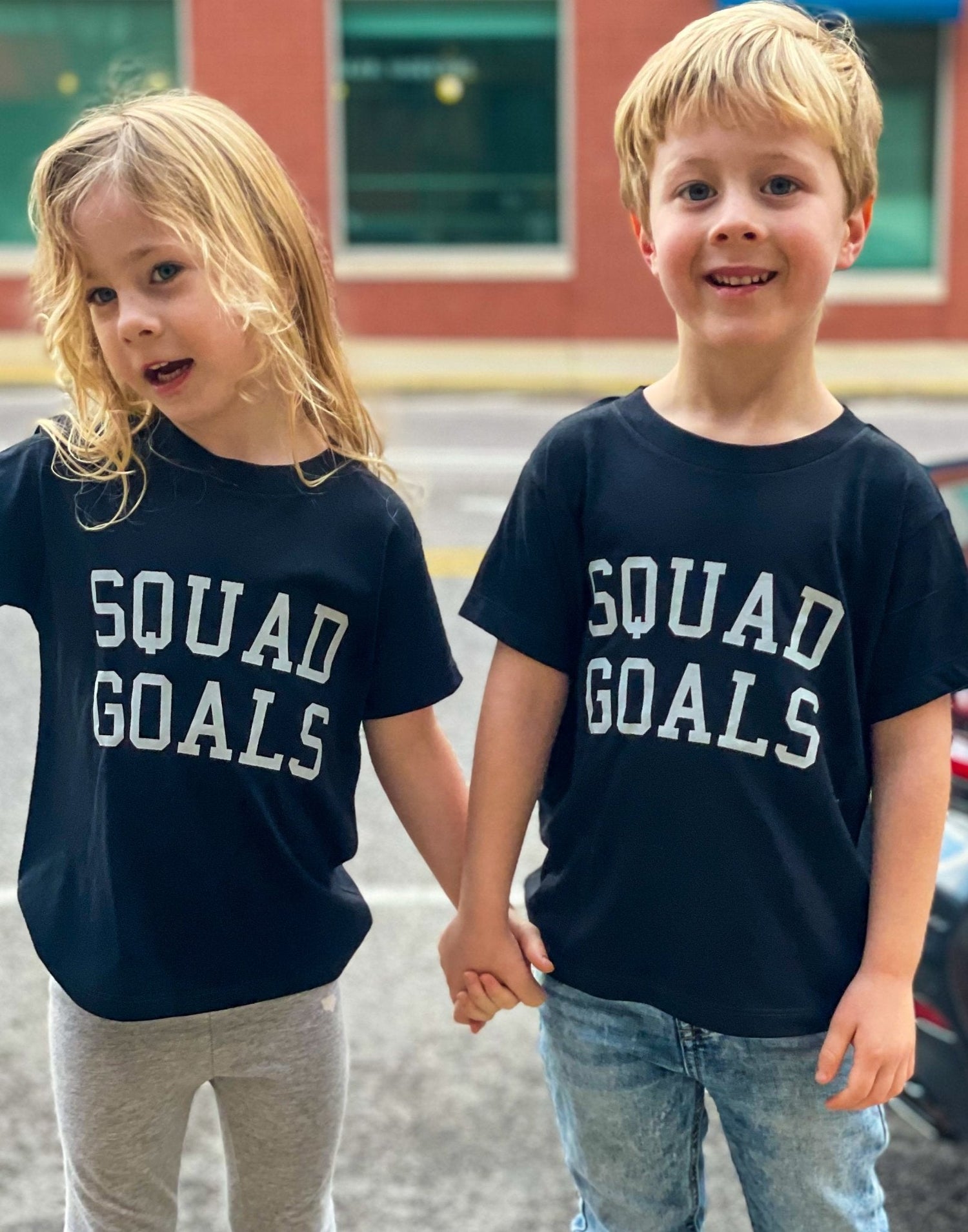 Squad Goals Tee- Toddler - Charlie Rae - 2T - Unisex Tops- 250 - Charlie Rae